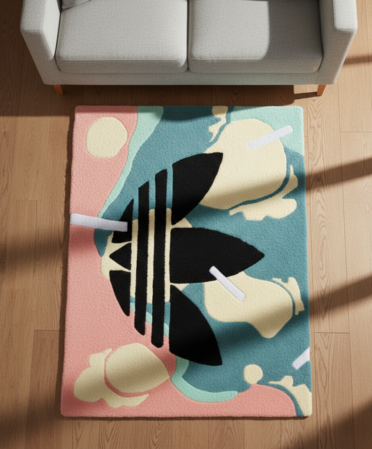 Adidas Trefoil Abstract Rug