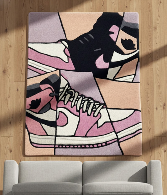 AJ1 Art Deco Paneled Rug