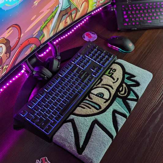 Rick Sanchez Face Keyboard Rug