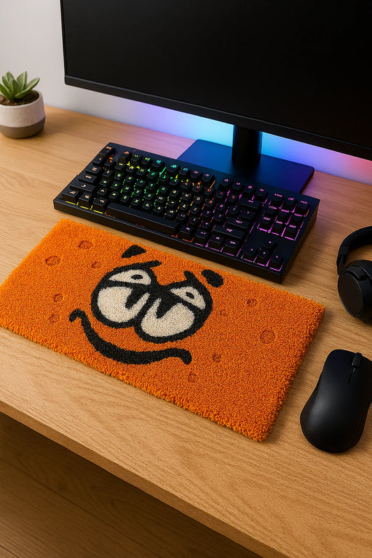 The Goofy Neighbor Tufted Desk Rug