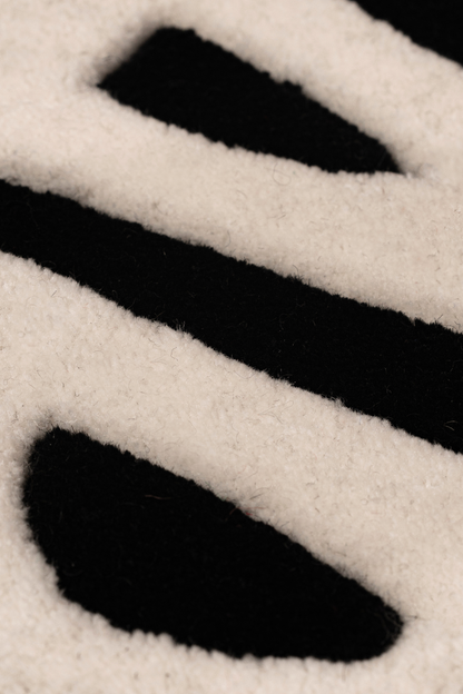 Marvel Typography Tufted Rug – Black & White Block Letter Rug