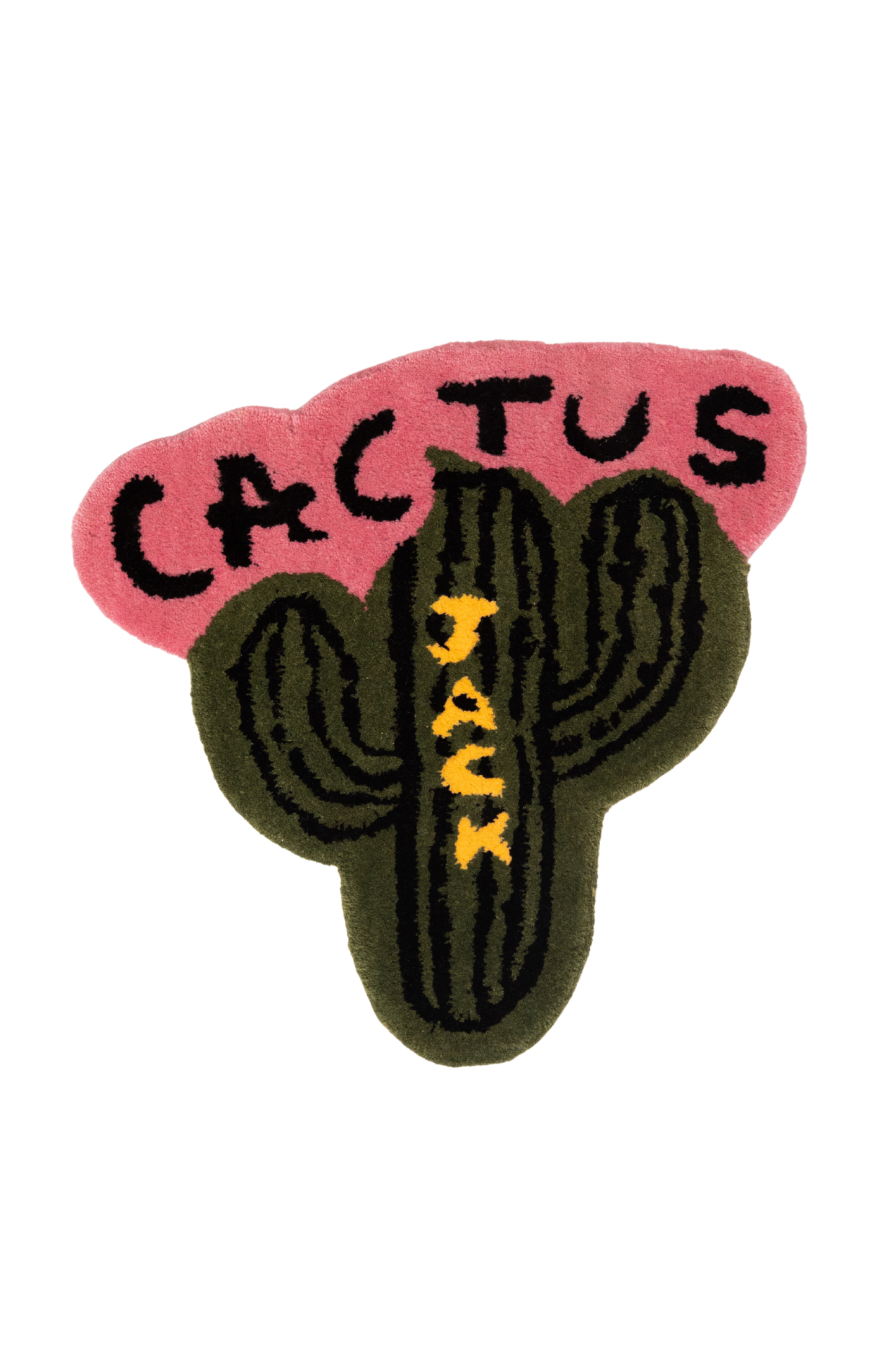 Cactus Jack Inspired Cactus Tufted Rug (Pink & Green)