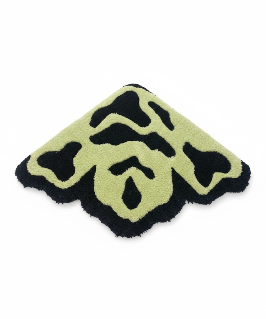 Lime Swirl Camo Rug