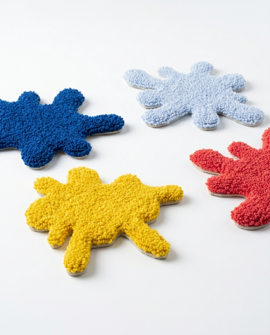 Puzzle Piece Coasters – Multicolour (Set of 4)