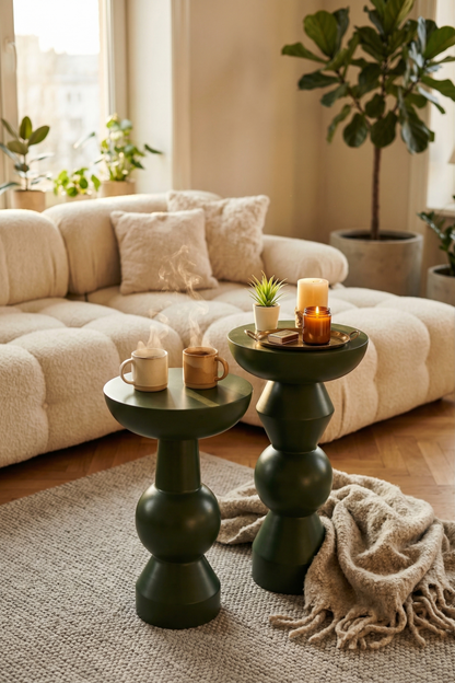 Cantilever C-Table – Natural Elm