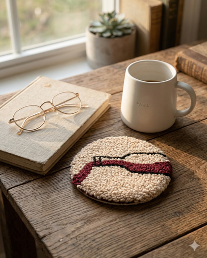 Glasses Coaster – Ivory (Set of 2)