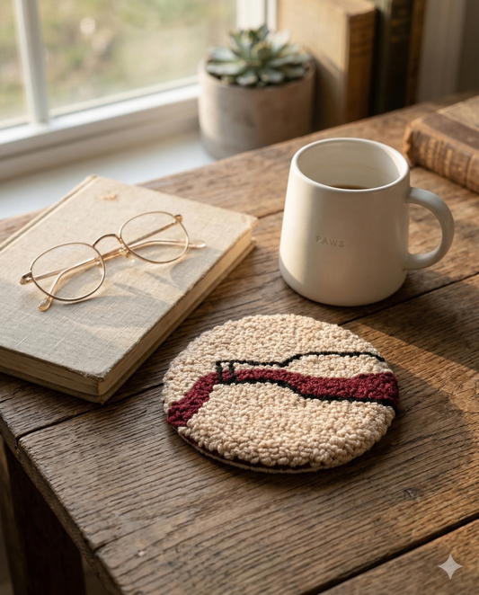 Glasses Coaster – Ivory (Set of 2)