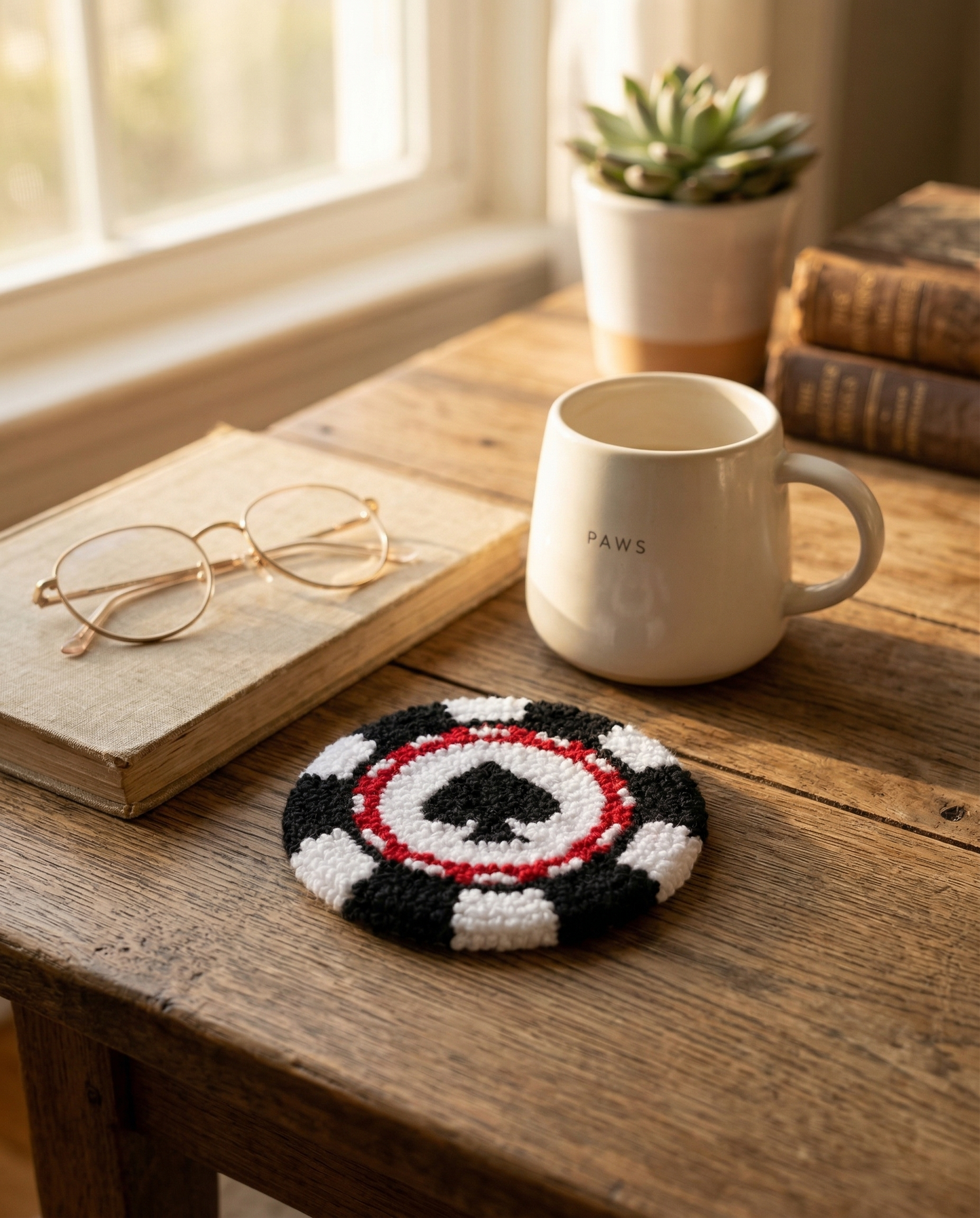 Poker Chip Coaster (Set of 2)