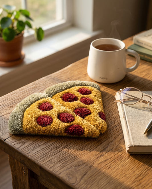 Pepperoni Pizza Coaster (Set of 2)