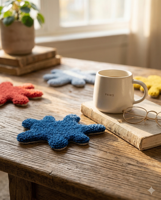 Puzzle Piece Coasters – Multicolour (Set of 4)