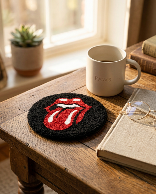 Rolling Stones Tongue Coaster (Set of 2)