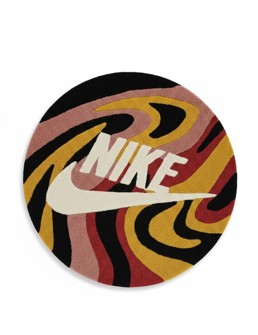 Nike Psychedelic Swirl Circular Rug