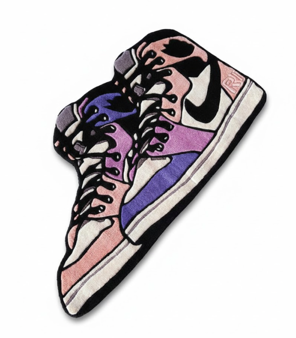 AJ1 Rust Pink Rug