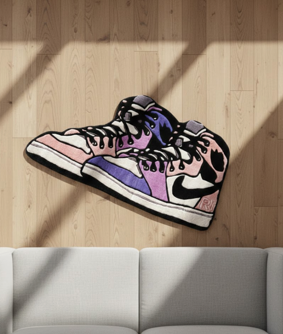 AJ1 Rust Pink Rug