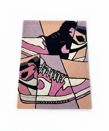AJ1 Art Deco Paneled Rug