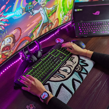 Rick Sanchez Face Keyboard Rug