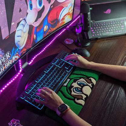 Luigi Gaming Keyboard Rug