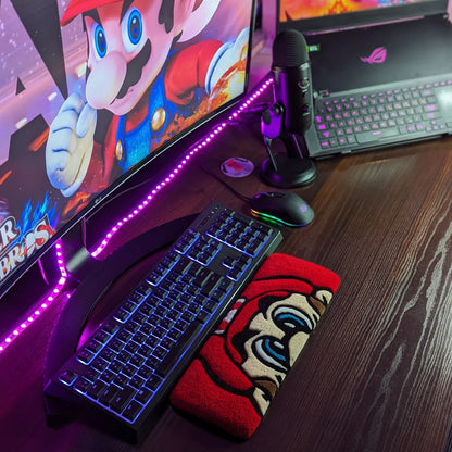 Mario Face Keyboard Rug