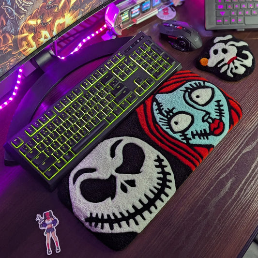 Jack & Sally Nightmare Before Christmas Keyboard Rug