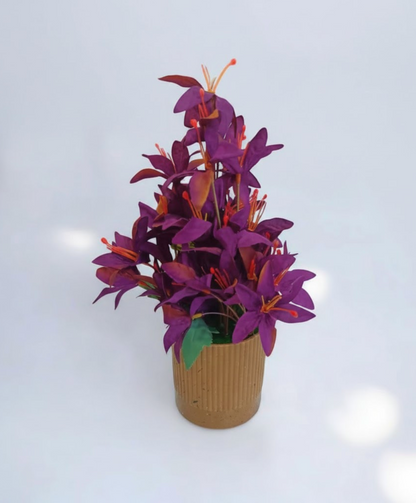 Purple Artificial Lily Arrangement