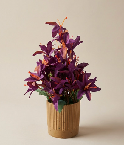 Purple Artificial Lily Arrangement