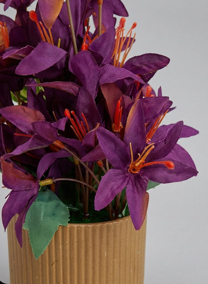 Purple Artificial Lily Arrangement