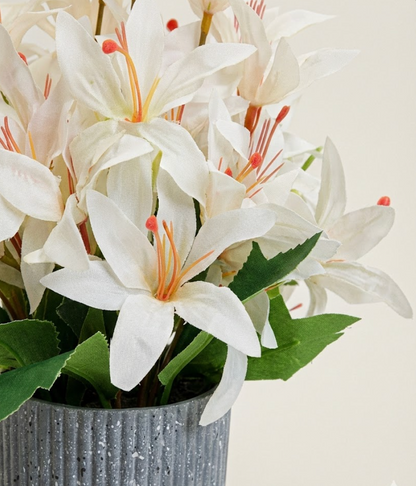 White Artificial Lily Bouquet