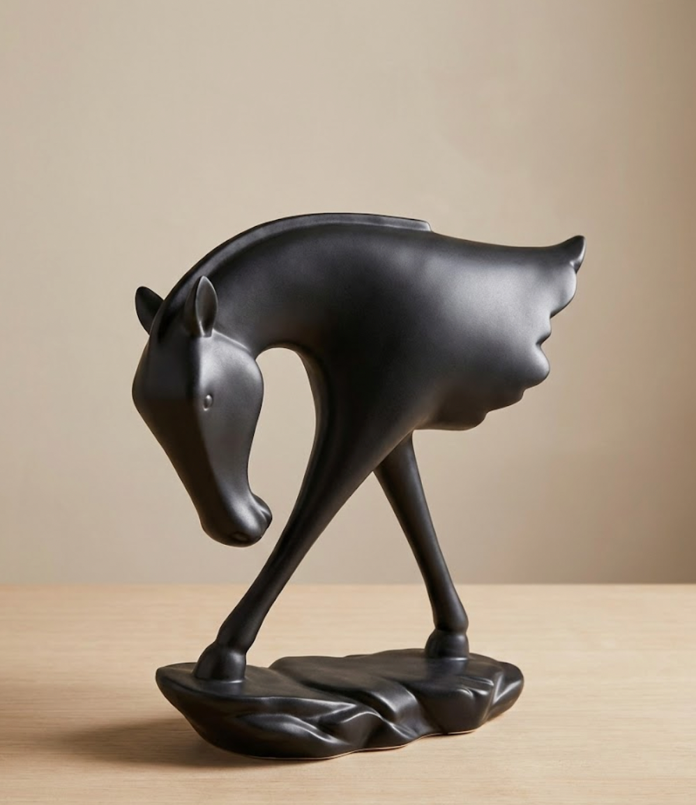 Abstract Modern Horse Sculpture