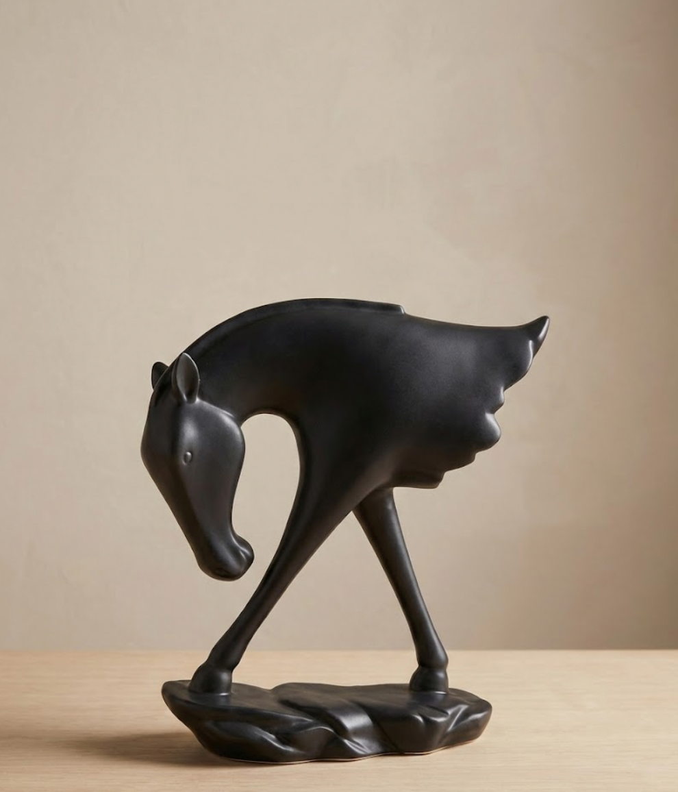 Abstract Modern Horse Sculpture
