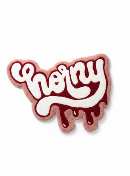 Cherry Drip Script Rug