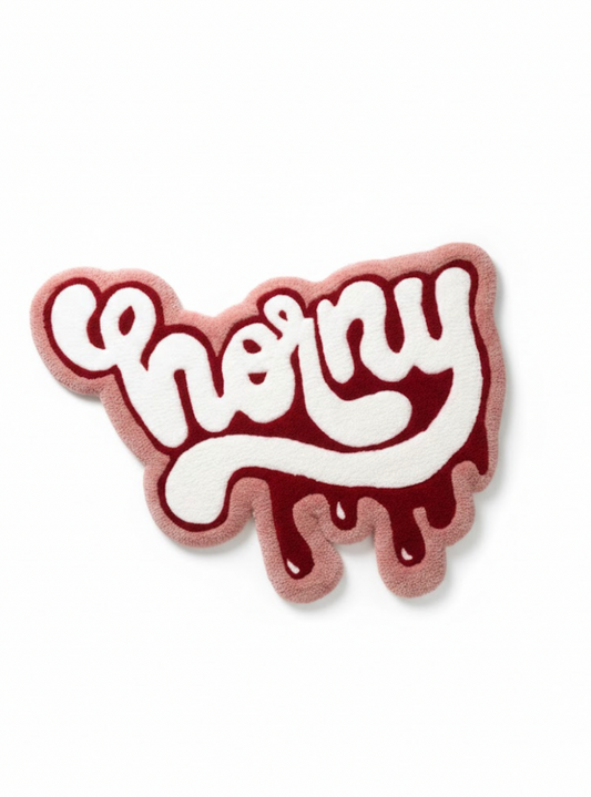 Cherry Drip Script Rug