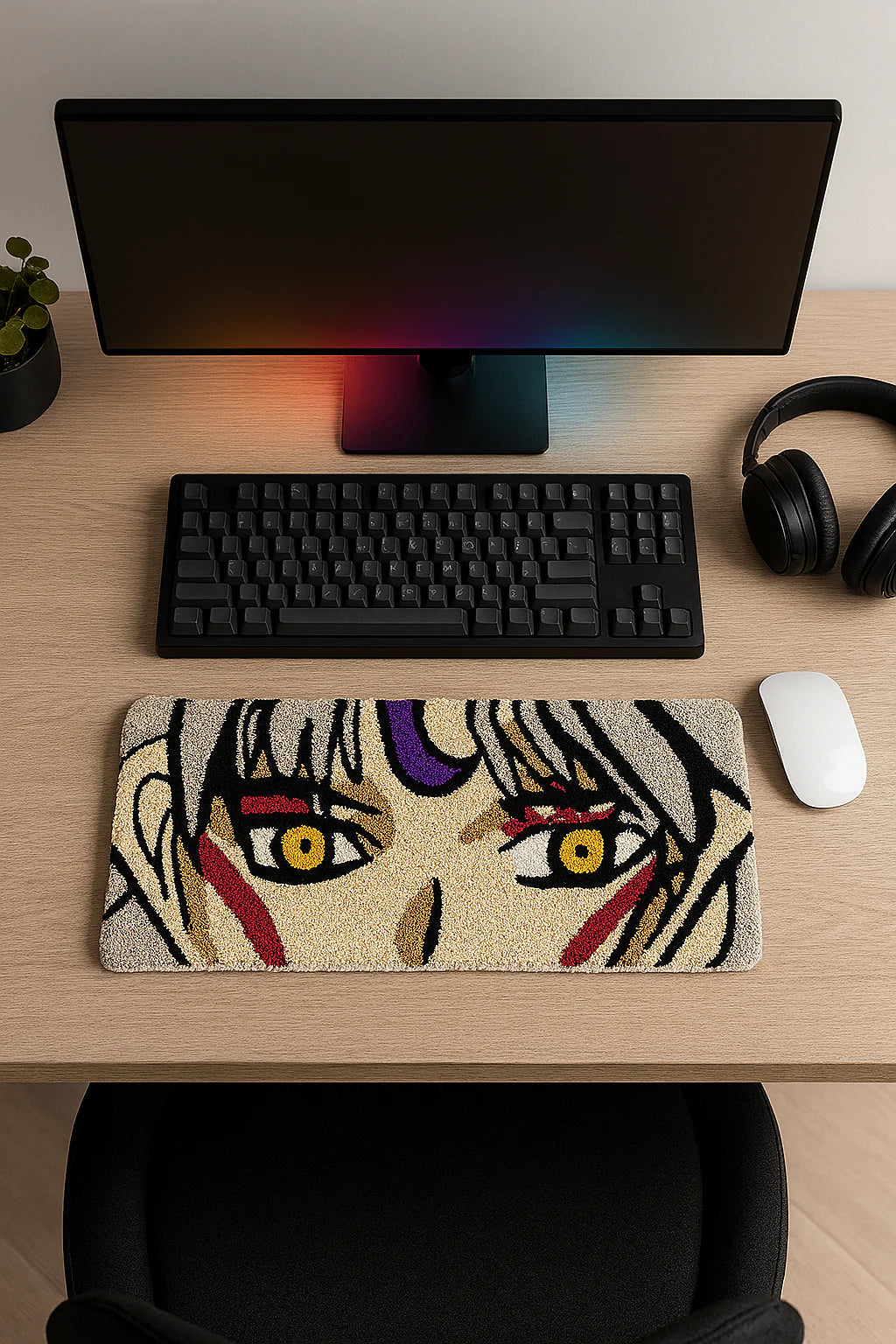 Demon Lord Tufted Desk Rug