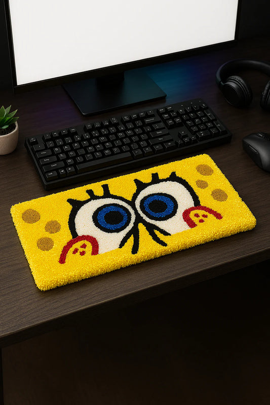 The Krusty Gaze Tufted Desk Rug