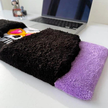 Dark Overlord Skull Tufted Desk Rug