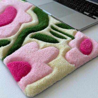 Enchanted Meadow Shaped Tufted Desk Rug
